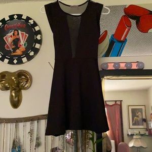 Adorable black skater dress